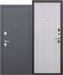 Входная дверь Ferroni Гарда Муар 8 мм Белый Ясень (860мм) левая