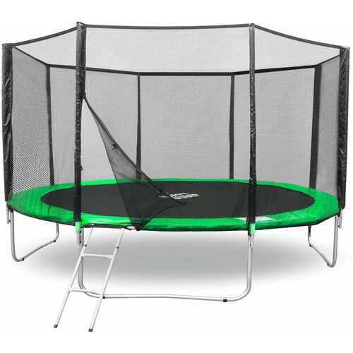 Каркасный батут Happy Jump 12ft Pro 374х374х260 см , зеленый