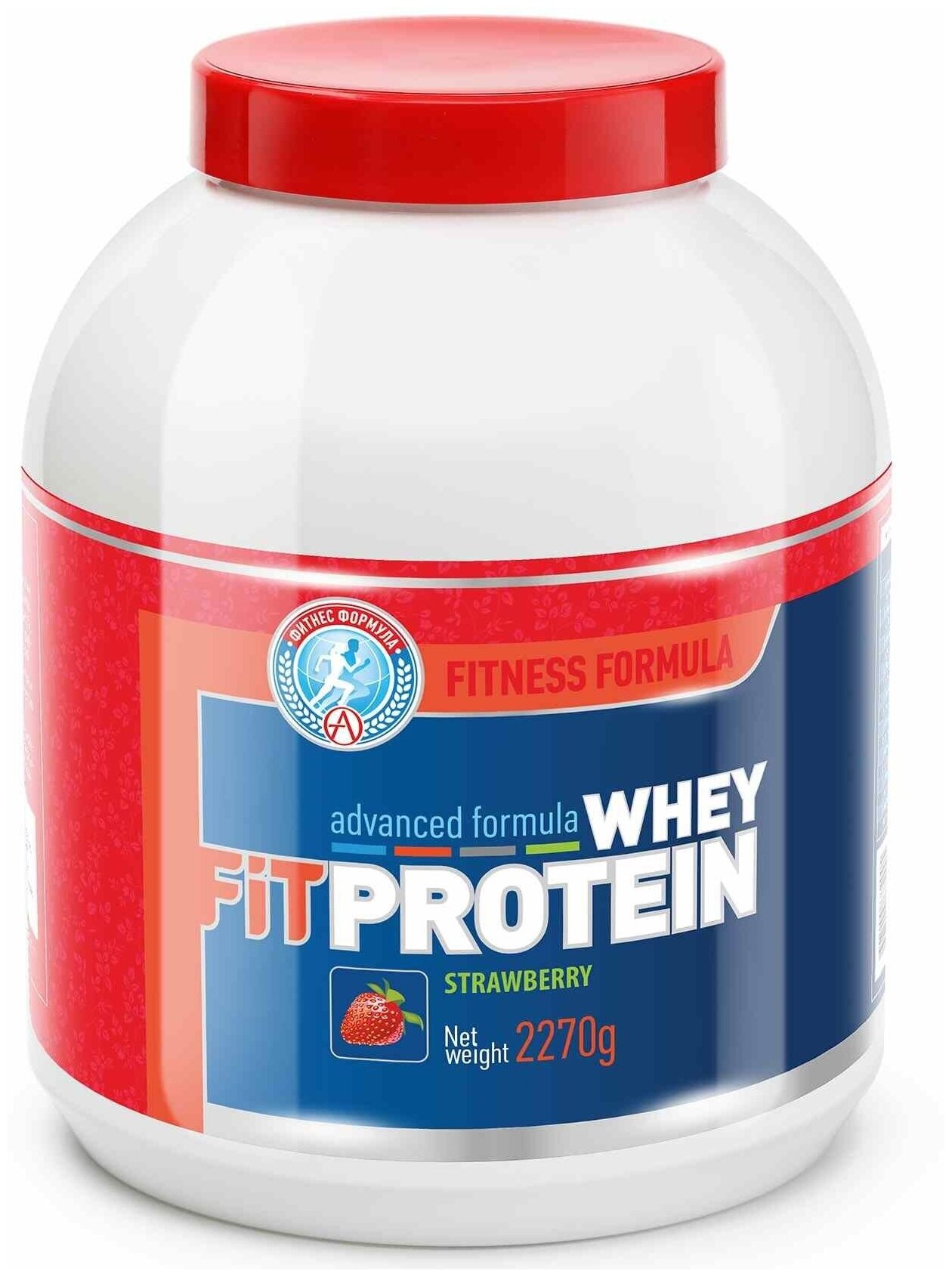 Fit Whey Protein, 2270 г, Strawberry / Клубника