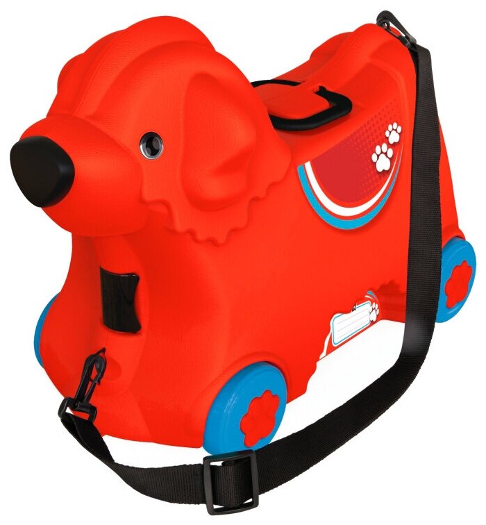 Детский чемодан на колесиках красный 55350 BIG