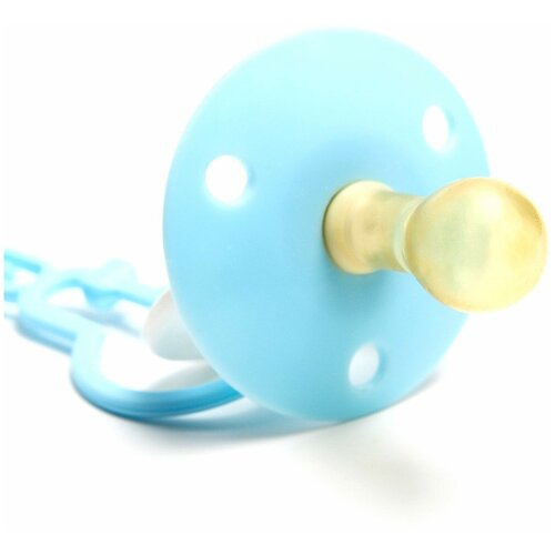 фото Крошка я соска-пустышка латексная классическая с кольцом «сыночек», на цепочке с прищепкой, от 0 мес.