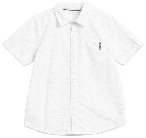 Рубашка COCCODRILLO W20136201WIL-001 для мальчика, цвет белый, размер 134