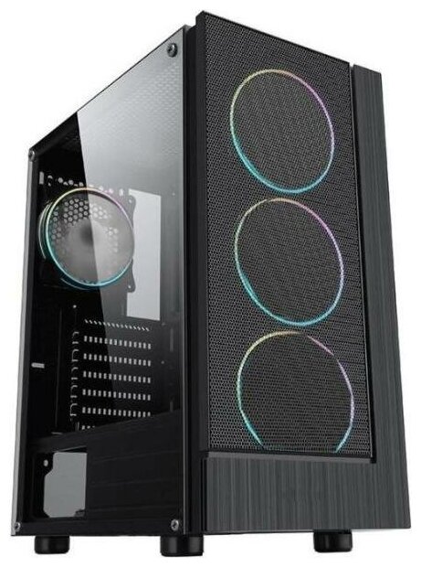 Корпус ATX Formula F-33RGB Без БП чёрный