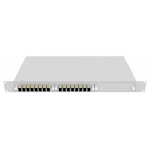 кросс оптический стоечный 19 стационарный 1u telcord ксу 24 1u 6 lc mm d 12 lc upc mm50 om3 1 ку gy 6 адаптеров lc mm duplex 12 пигтейлов lc upc mm TOPLAN КРС-Top-1U-16SC/U-OM2-GY/BK