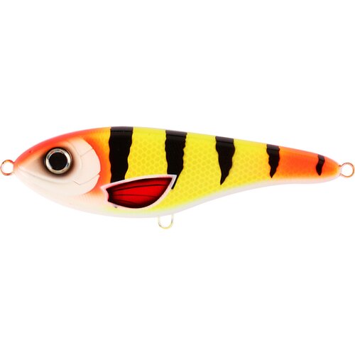 Воблер Джеркбейт Strike Pro Buster Jerk II Shallow Runner, цвет: C683F Disco Perch, (EG-049#C683F) джеркбейт strike pro buster jerk ii shallow runner 120 c755g uv