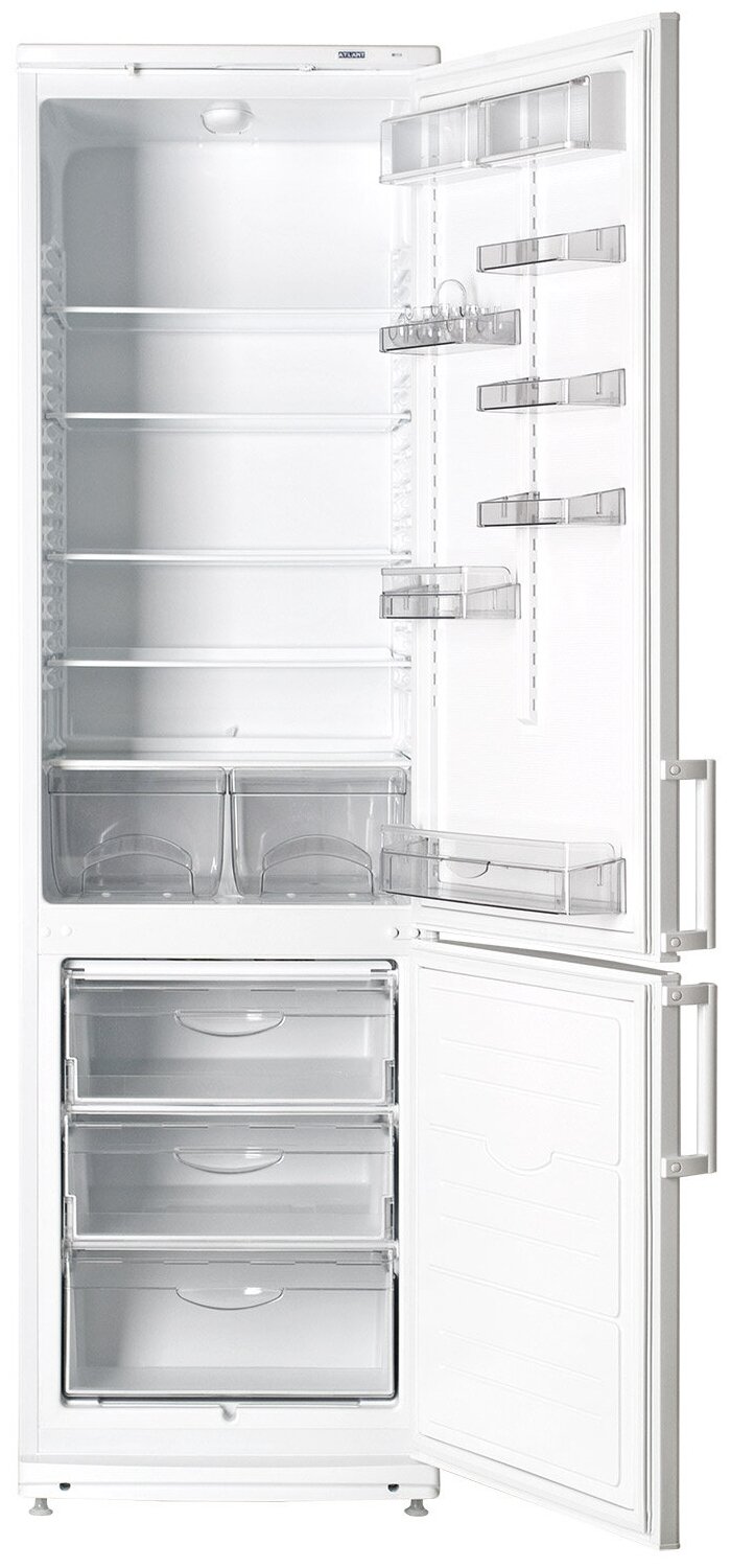 Холодильник ХМ 4026-400/000 /БЕЛ., 2,05см, 3ящ, 1комп, ручки, класс А/ - фотография № 2
