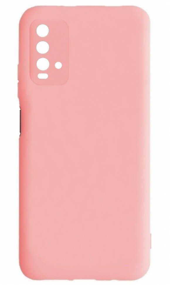 Накладка силиконовая Silicone Cover для Xiaomi Redmi 9T розовая