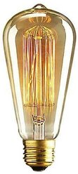 Лампа Эдисона Ретроник ST64-19 груша 220V E27 40W янтарное стекло (лампа накаливания) ST6440-Ret-27