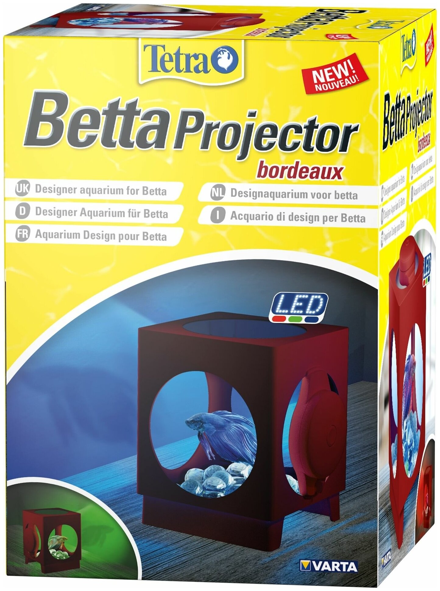 Аквариум Tetra Betta Projector 1,8л бордовый - фотография № 2