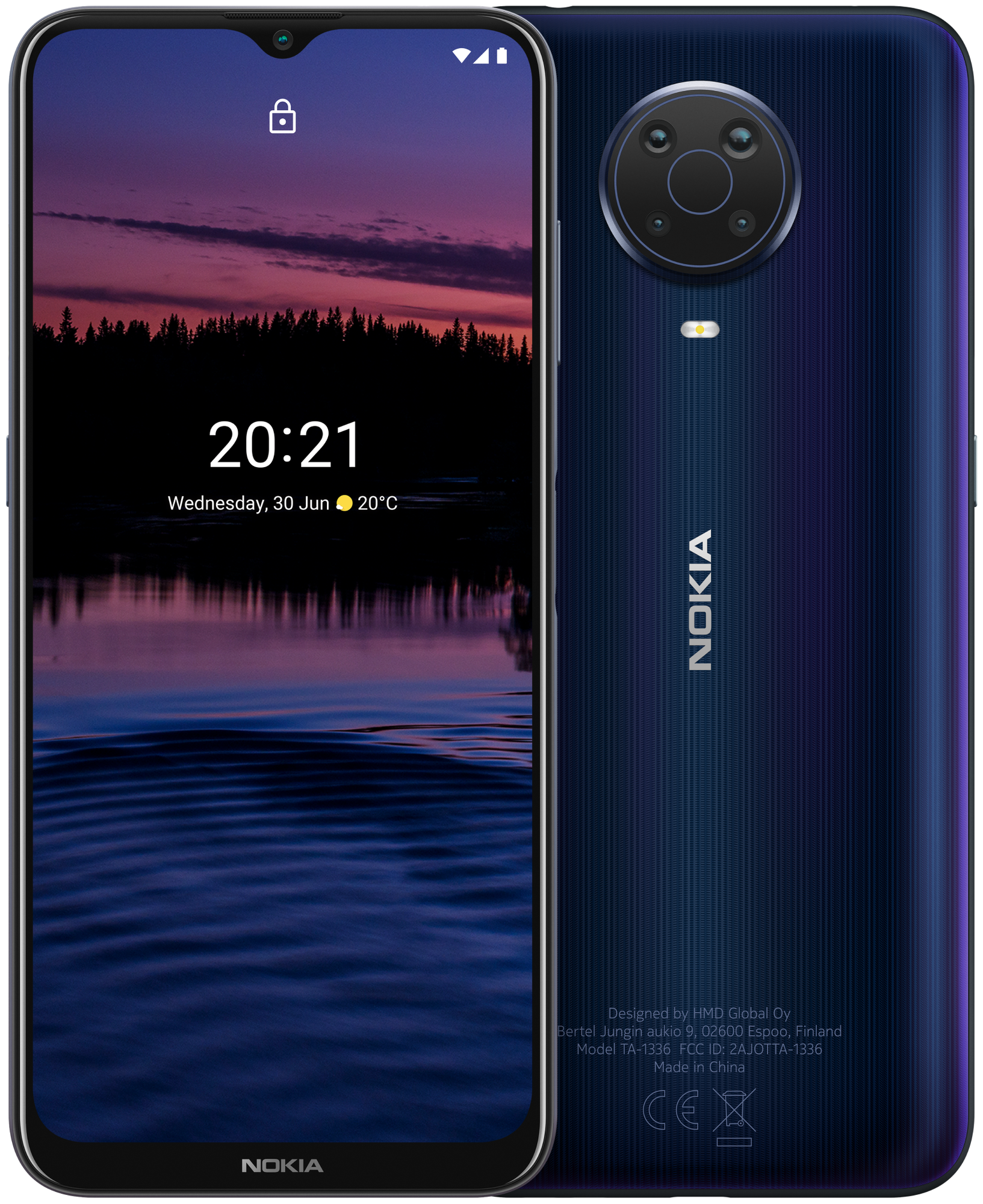 Смартфон Nokia G20 4/128 ГБ Global, Dual nano SIM, грозовое небо