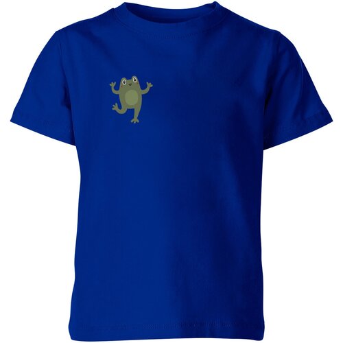 Футболка Us Basic, размер 4, синий детская футболка веселая лиса танцует наивный стиль 116 синий