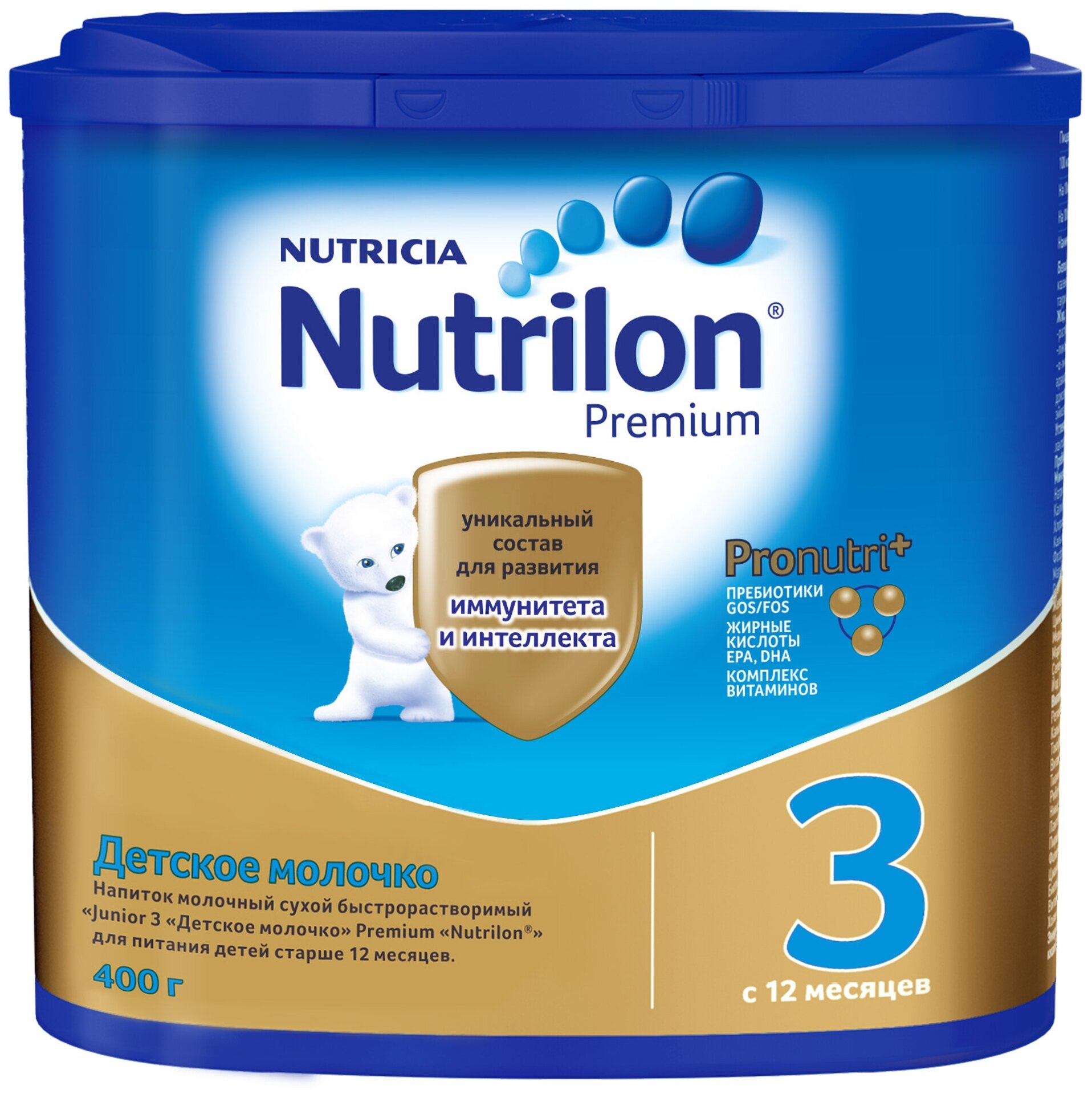 Молочко детское Nutrilon Premium 3 400г с 12месяцев