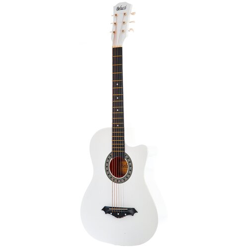 гитара акустическая belucci bc3810 gr зелёный Вестерн-гитара Belucci BC3810 WH белый