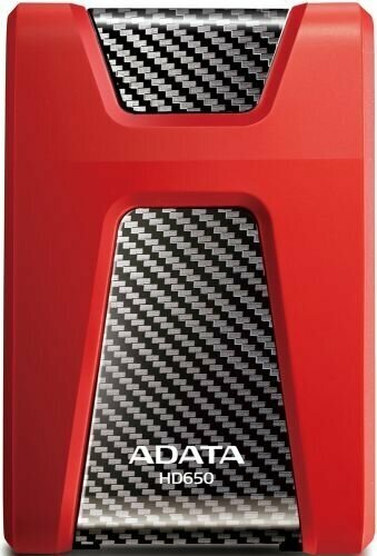 Внешний жесткий диск 2.5' ADATA AHD650-1TU31-CRD 1TB HD650 USB 3.1 красный