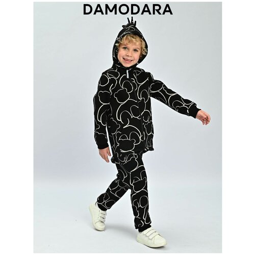 Комплект одежды DAMODARA, размер 116, черный комплект одежды damodara размер 80 черный