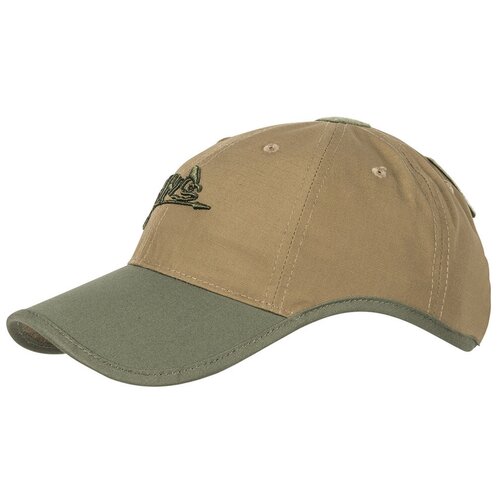 Бейсболка Helikon, Logo PolyCotton Ripstop, Coyote/Olive Green