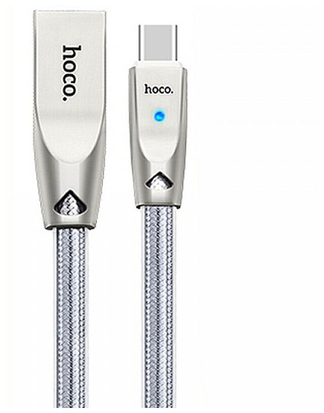 USB Кабель Type-C, HOCO, U9, серебрянный