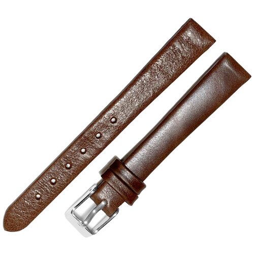 фото Ремешок 1205-01 (кор) druid коричневый кожаный ремень 12 мм для часов наручных из натуральной кожи гладкий матовый женский ardi