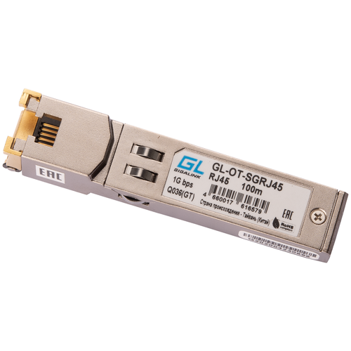 SFP трансивер GIGALINK GL-OT-SGRJ45 кабель dac gigalink gl cc sfp 005