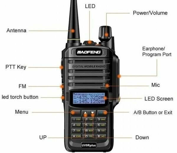 Рация Baofeng UV-9R Plus