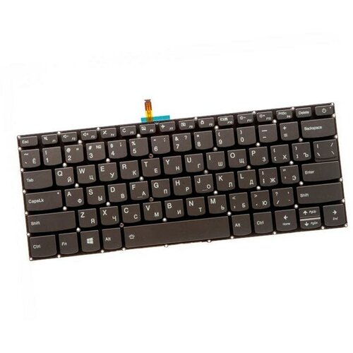 Клавиатура RocknParts для ноутбука Lenovo Ideapad 330S-14, черная с подсветкой ukrainian russian keyboard backlight for lenovo ideapad 330 14 330 14ikb 330 14ast 14igm pc4cb ur ru laptop keyboards sn20m67697