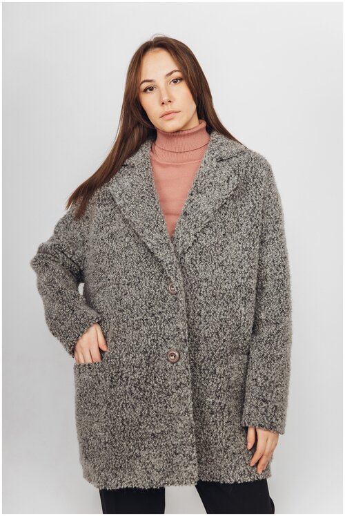 Пальто  HYMY, размер One size, серый