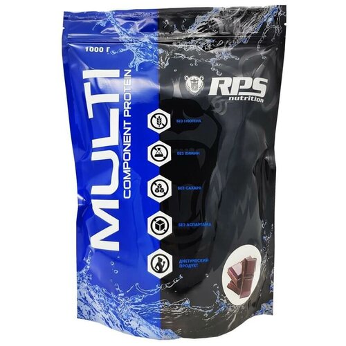 Протеин RPS Nutrition Multicomponent Protein, 1000 гр., двойной шоколад rps nutrition multicomponent protein 1000 грамм лесные ягоды