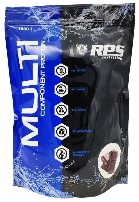 RPS Nutrition Multicomponent Protein пакет 1000 гр., двойной шоколад