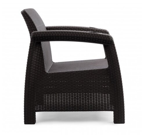 Кресло Альтернатива Ротанг Плюс М8839 (с подушкой) ,мокко/темно-коричневый - фотография № 2