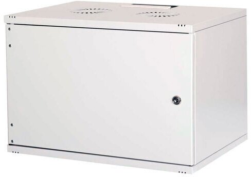 Шкаф коммутационный Lande NetBox Soho LN-SH07U5440-LG-F0-2 настенный 7U 540x400мм пер. дв. металл задн