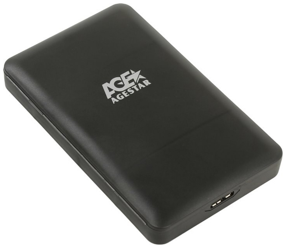 USB 3.0 Внешний корпус 2.5" SATAIII HDD/SSD AgeStar 3UBCP3 (BLACK)