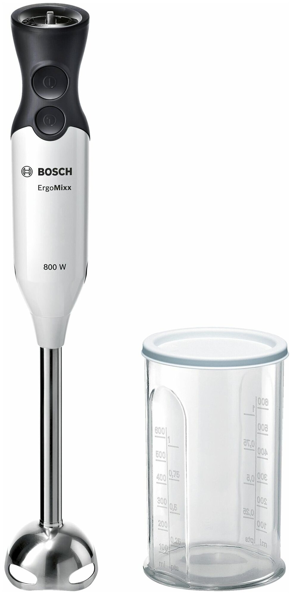 Блендер погружной Bosch MS61A4110 800Вт белый/черный