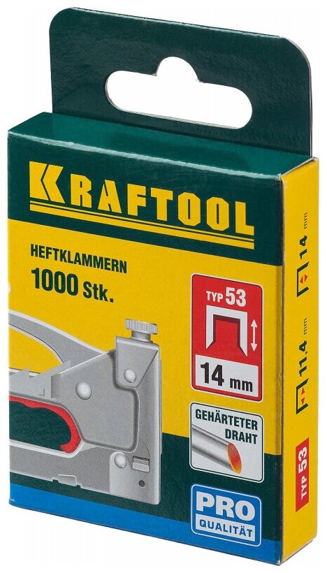 Скобы Kraftool 31670-14 тип 53 для степлера