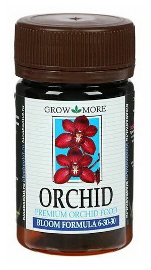 Удобрение GROW MORE подкормка для орхидей ORCHID 6-30-30, 25 мл - фотография № 5
