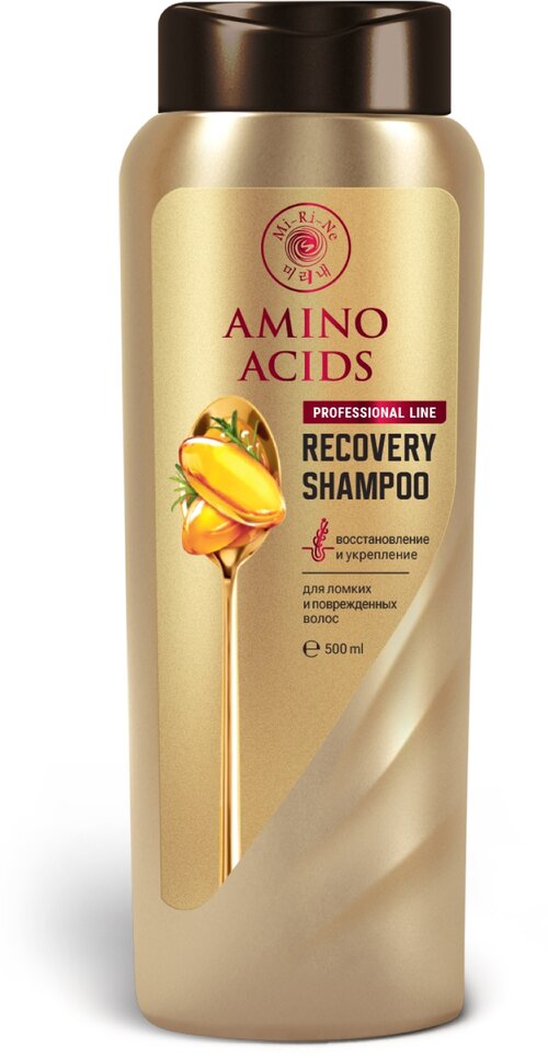 Mi-Ri-Ne Recovery Shampoo Amino Acids восстанавливающий шампунь с аминокислотами для ломких и поврежденных волос, 500 мл