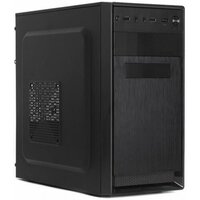 Корпус mATX Crown CMC-4220 CM000003639 черный, без БП, 2*USB 2.0, audio