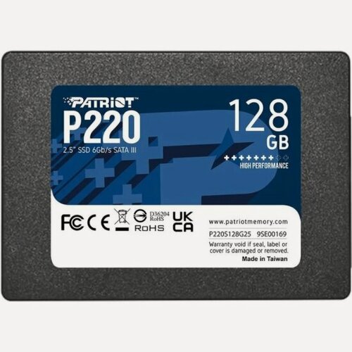 Изображение товара SSD диск Patriot Memory Patriot P220 2.5" 128Гб SATA (P220S128G25)