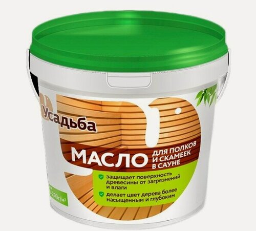 Изображение товара Масло для полков и скамеек в сауне У-216 Усадьба 0,8кг