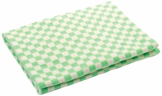 Детское байковое одеяло Мелкая клетка Зелёная 57-3ЕТ 100х140
