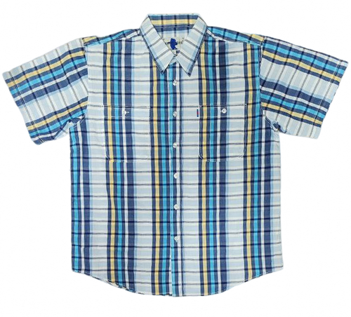 Рубашка WEST RIDER, размер 52, синий, желтый
