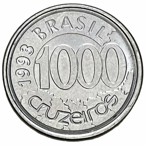 Бразилия 1000 крузейро 1993 г. (2)