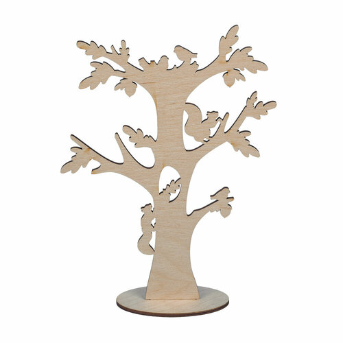 Заготовка для декорирования Mr. Carving ВД-379 Дерево с белочками фанера 0.4 см .