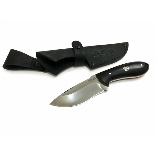 фото Нож лиса, цельнометаллический, 95х18, черный граб lemax