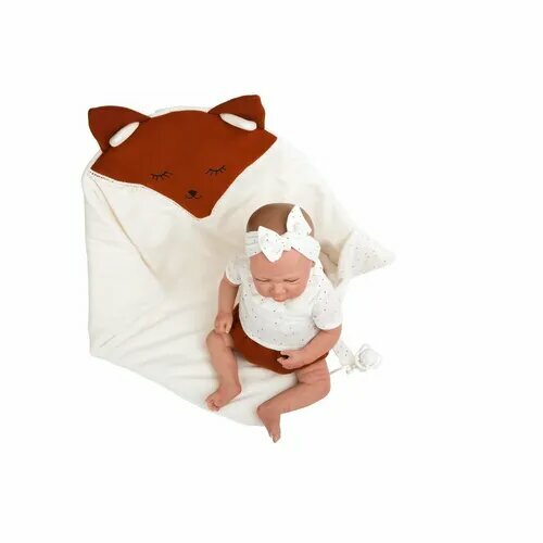 Arias Reborns Luna новорожденный пупс мягкий 40 см, реалистичные, с соской, одеялом и подг.