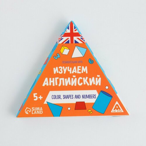 Познавательная игра «Изучаем английский. Color, shapes and numbers», 36 карточек, 5+ познавательная игра изучаем английский color shapes and numbers 5 лас играс