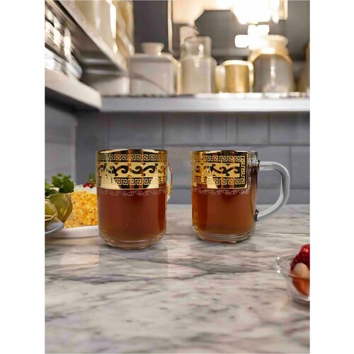 Подарочный набор кружек с алмазной гравировкой PROMSIZ версаль 250 мл 2 шт 640₽