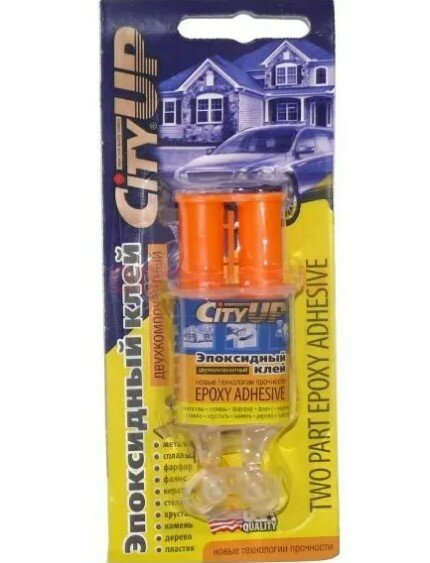 фото Клей эпоксидный CITY UP UP-89 6мл. шприц (двухкомпонентный)