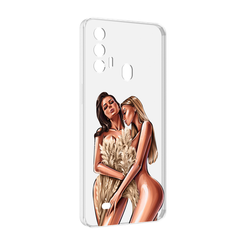 Чехол MyPads Иллюстрированные-девушки женский для Oukitel C31 Pro задняя-панель-накладка-бампер