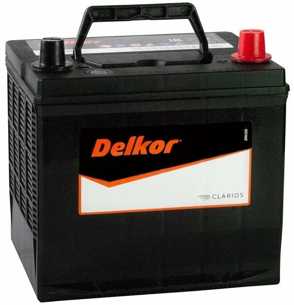DELKOR 60R (26R-550) 550А Обратная полярность 60 Ач (206x172x205) - фото №1