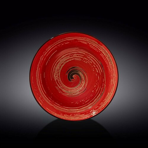 Тарелка суповая Spiral Red 25,5 см. (350 мл). Wilmax